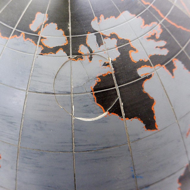 Large Globe Floor Stand by Ludo Verbeke, 1950s For Sale - Image 13 of 14