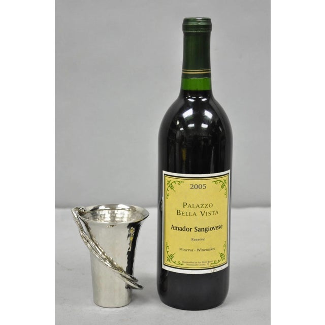 Michael Aram Wisteria Collection Hammered Nickel Silver Plated Twig Branch Small 4" Vase (Multiple quantity available)....