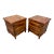 Late 20th Century Pair of Rustic Wood and Metal Storage Trunks W/ Lift-Top Lids For Sale