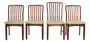 Teak Dining Chairs by Svend Åge Madsen for Nørre Broby Maskinsnedkeri, 1960s, Set of 4