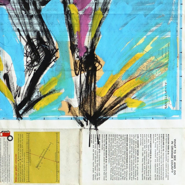 The Long Way West - Original Americana Western Acrylic Artwork on Paper Map by Jesse Black For Sale In Los Angeles - Image 6 of 6