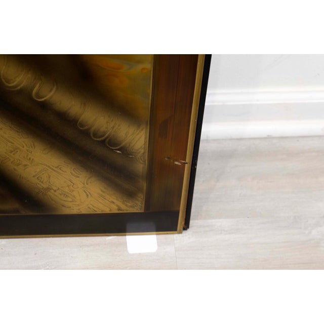 Copper Bernhard Rohne for Mastercraft Brutalist Acid-Etched Metallic Wall Art, 1970s For Sale - Image 8 of 9