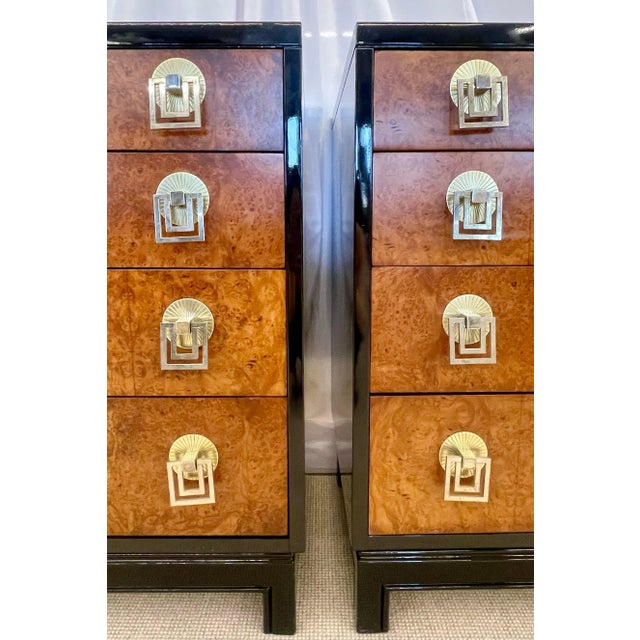 Pair of Mid-Century Modern Commodes, Chests by Renzo Rutili for John Stuart For Sale - Image 10 of 13