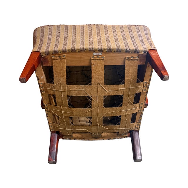 Tan Firma Vilomöbler, Lounge Chair, Fabric, Sweden, 1940s For Sale - Image 8 of 9