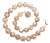 Natural Cherry Blossom Agate Knotted Beaded Necklace For Sale