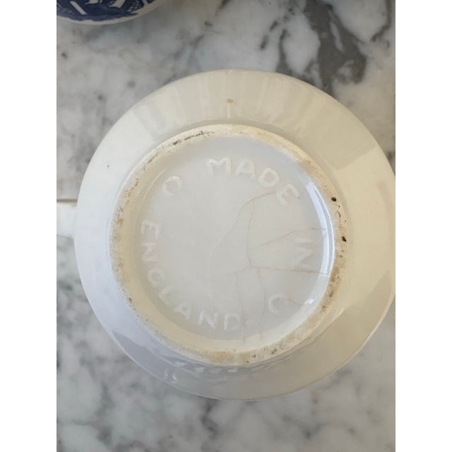 Stackable Ceramic Coffee Cup Set of 4 - Chinoiserie Style Made in England For Sale - Image 4 of 4