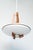 Teak, Brass and Opal Glass Pendant Light, 1960s For Sale - Image 3 of 7