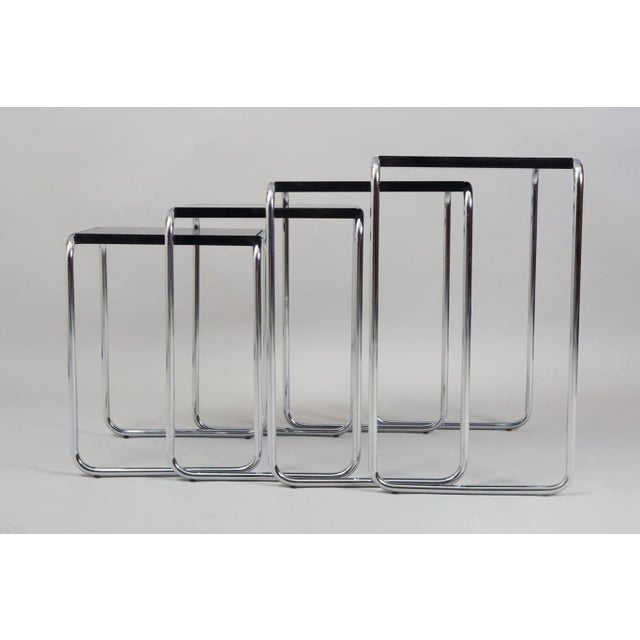 Black Nest Tables from Kovona, 1950s, Set of 4 For Sale - Image 4 of 11