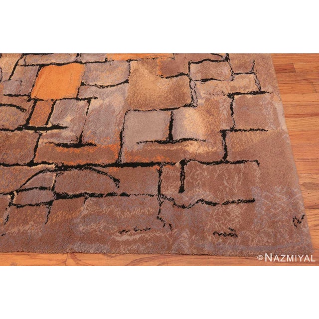 Mid 20th Century Nazmiyal Collection Scandinavian Rug After Piet Mondrian For Sale - Image 5 of 9