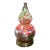 Art Nouveau Table Lamp in a Vibrant Floral Pattern (14 in From Socket to Base) For Sale