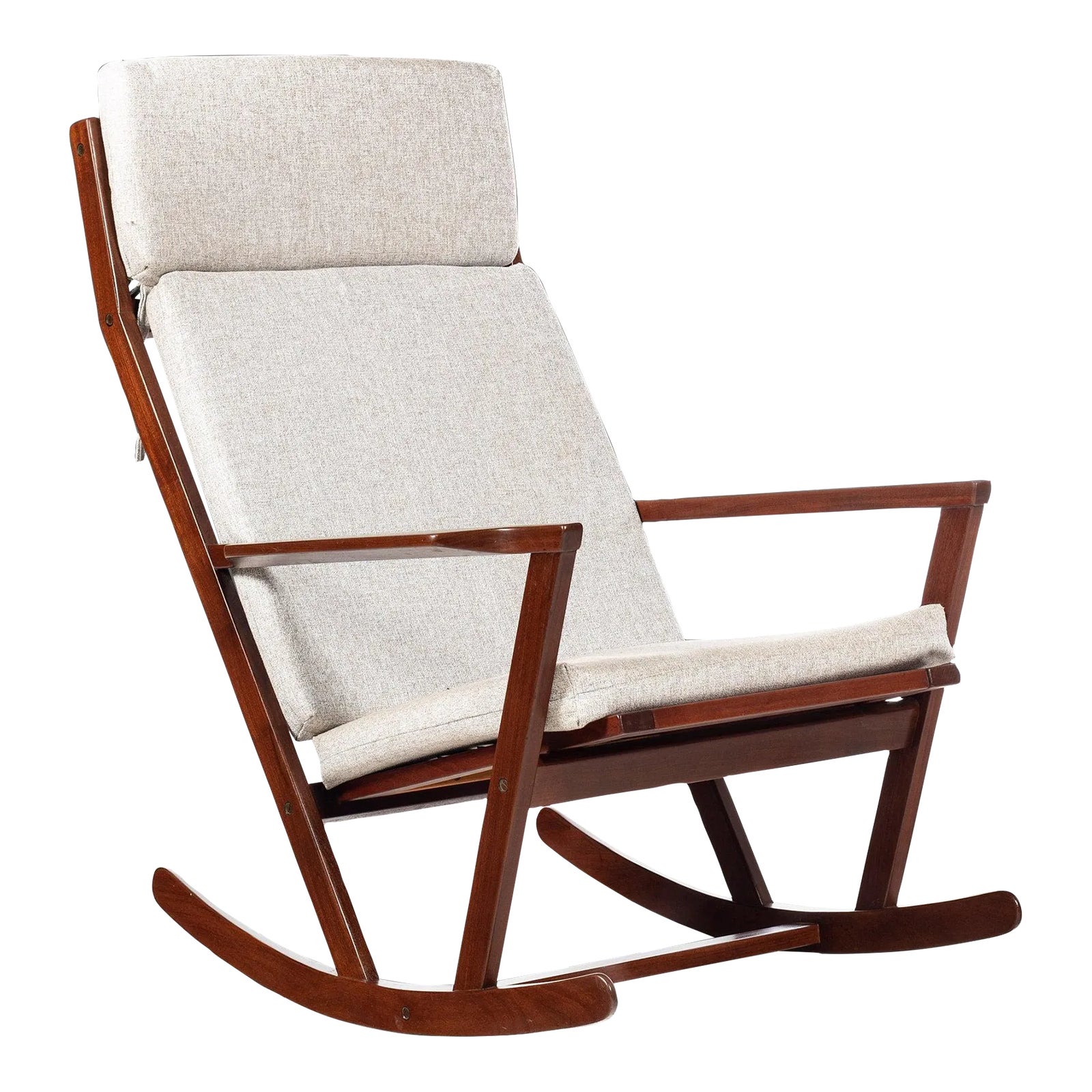 Sculptural Rocking Chair by Poul Volther for Frem Rojle in Afromosia ...