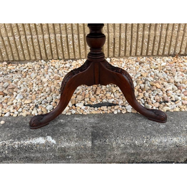 Antique George III 3 Tier Flame Mahogany Dumb Waiter For Sale - Image 9 of 12