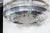 Chrome Large French Modernist Circular Chandelier, Petitot For Sale - Image 8 of 11