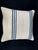 Turkish Hemp Pillow Cushion Natural Beige Blue Cushion Cover 20x20 For Sale - Image 4 of 4