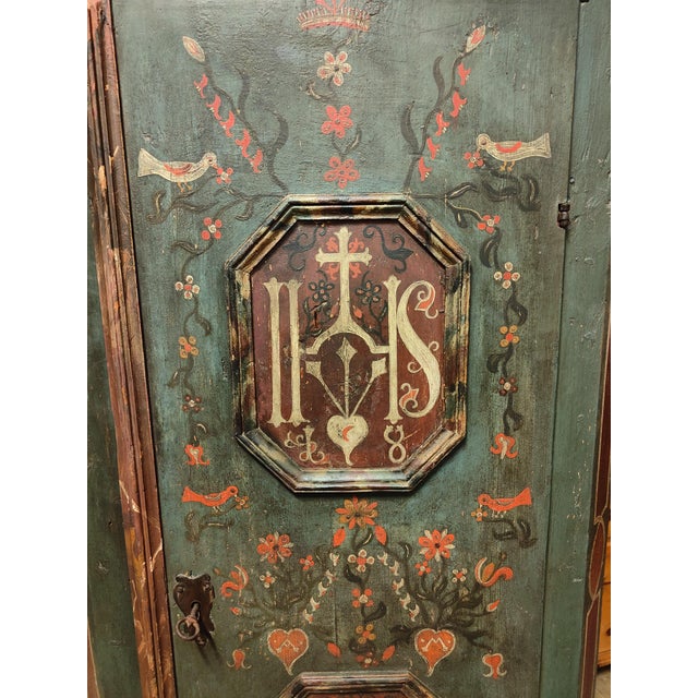 Green Merano Wardrobe, 1809 For Sale - Image 3 of 7