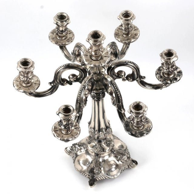 Silver Candlesticks from Vercelli, Set of 2 For Sale - Image 4 of 7