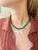 Green Epic Emerald Rondelle Necklace With 14k Gold For Sale - Image 8 of 10
