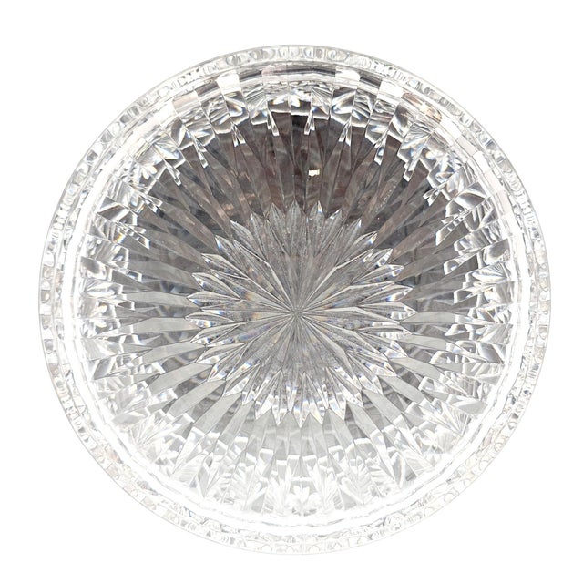Late 20th Century Signed Waterford Master Cutter Heavy Crystal Centerpiece Bowl For Sale - Image 14 of 16