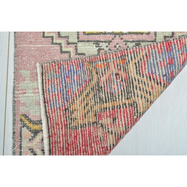 1960s Mid 20th Century Anatolian Kurdish Small Carpet For Sale - Image 5 of 5