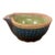 Vintage Studio Pottery Pouring Bowl in Cobalt Blue and Turquoise Glaze For Sale