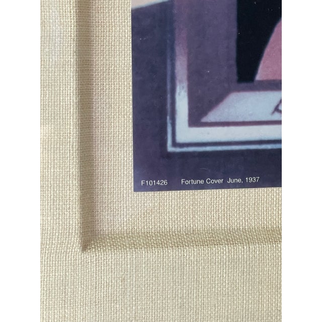 Printmaking Materials Huge Vintage Fortune Magazine Lithograph Art - June 1937 ‘Ticker Tape’ by Antonio Petruccelli For Sale - Image 7 of 11
