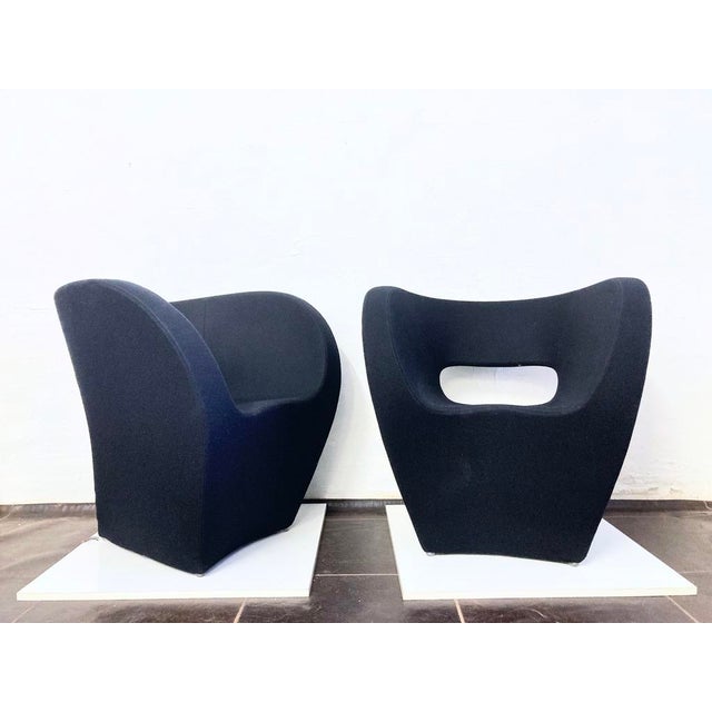 Victoria & Albert Armchairs in Black by Ron Arad for Moroso, 2000s, Set of 2 For Sale - Image 12 of 18
