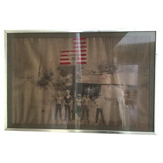 American Boys in the 70's Framed Painted Photo For Sale