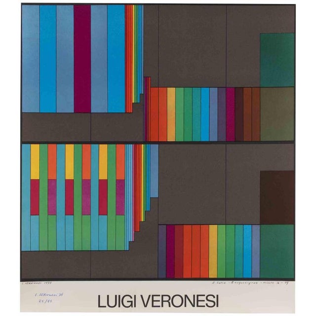 Abstract Composition is a lithograph, realized in the 1970s by Luigi Veronesi . Hand-signed in the lower left. Numbered....