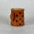 Antique 19th Century French Hand Painted Polkadot Pitcher in Fiery Pumpkin Orange, Large 6" H For Sale In New York - Image 6 of 8