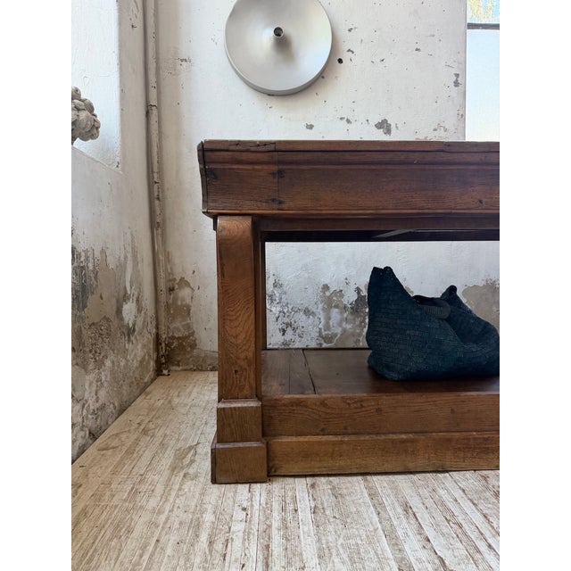 Glovemakers Drapers Table in Oak, 1900 For Sale - Image 12 of 18