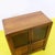 Wooden Display Cabinet with Amber Glass Doors