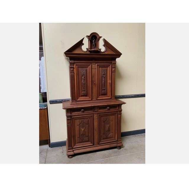 Age: circa 1880 Wood type: solid and veneered walnut Condition: very good, meticulously maintained, and ready-to-use...