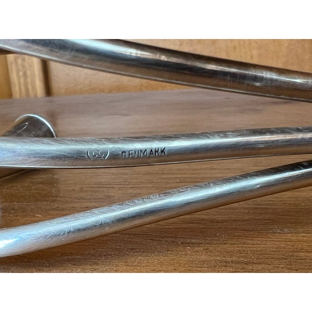 CF Christensen Vintage 1950 Danish Carl F. Christiansen Candle Holders Silver Plated -2 For Sale - Image 4 of 6