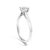 Haus of Brilliance 14K White Gold 7/8 Cttw Lab Grown Diamond Solitaire Cathedral Style Engagement Ring (F-G Color, VS1-VS2 Clarity) - Size 8 For Sale - Image 4 of 6