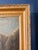 Textile Antique Pastoral Landscape Oil Painting in Ornate Gold Frame, Original 19th Century River Scene With Cows, Vintage Fine Art Wall Decor For Sale - Image 7 of 11