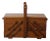 Wooden Folding Sewing Box, 1950s For Sale
