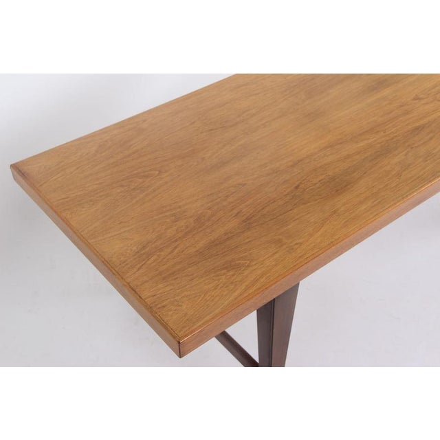 Danish Coffee Table in Rosewood with 4 Casters, 1960s For Sale - Image 9 of 12
