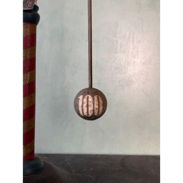Vintage Folk Art Strongman Carnival Balance Toy Sculpture For Sale - Image 11 of 11