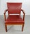 Rud Rasmussen Restored Barcelona or The Red Chairs by Rud Rasmussen for Kaare Klint, 1935, Set of 2 For Sale - Image 4 of 15