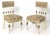 1940s Set 4 Swedish Vintage Dining Chairs For Sale - Image 4 of 12