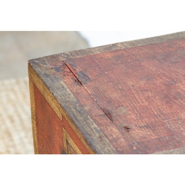 Antique Korean Painted Marriage Chest For Sale - Image 9 of 11