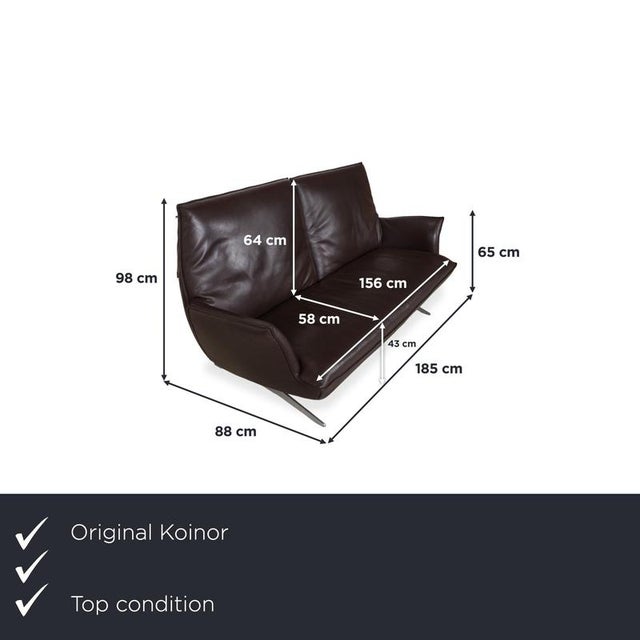 Here you get a true design highlight from Koinor, captivating with its modern lightness and the warm appeal of its brown...