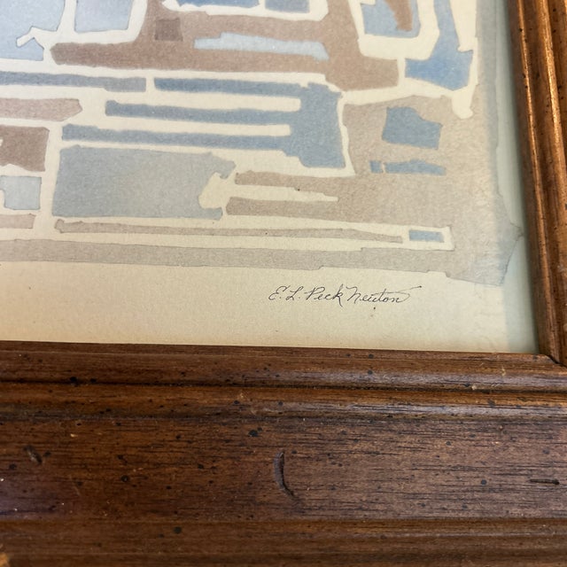 1950s Two 1950’s Original Abstract Modernist Paintings - Set of Two For Sale - Image 5 of 8