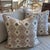 Contemporary Custom Namay Samay Linen Pillows With Down Inserts- a Pair For Sale - Image 3 of 8