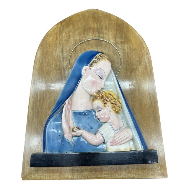 Madonna and Child by Tosin Tarcisio, 1920s-1940s For Sale
