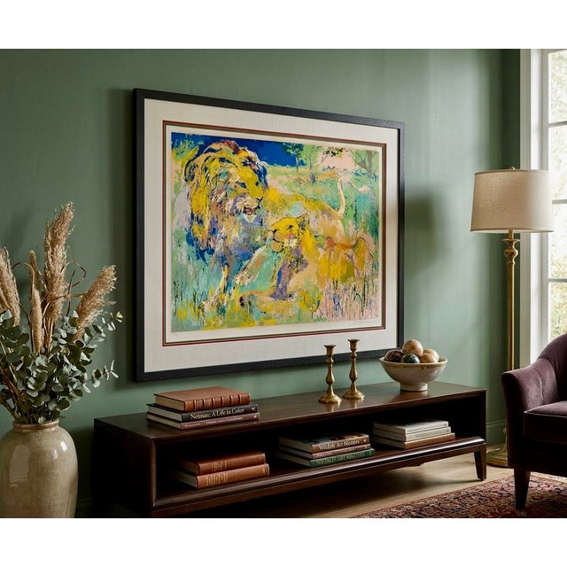 LeRoy Neiman – Lion Couple – 1981 Hand-Signed Limited Edition Serigraph 244/300 For Sale - Image 10 of 12