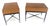 Brown Pair of Kittinger Faux Bamboo Tapered Horn Shape Legs One Drawer End Tables MINT For Sale - Image 8 of 18