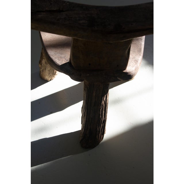 Primitive Elm T Tripod Side Chair, Denmark, 1970s For Sale - Image 14 of 18