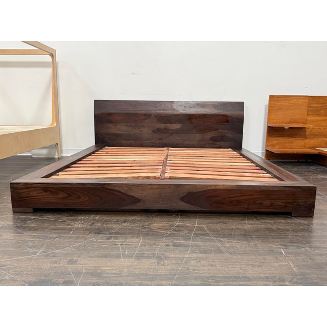 Queen Size Sierra Living Concepts Sierra Nevada Low Platform Bed Frame For Sale - Image 4 of 12