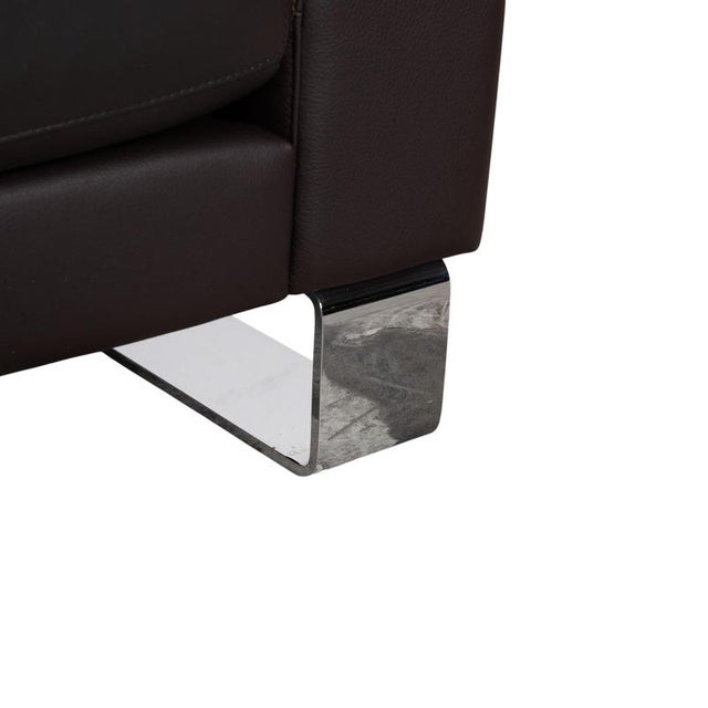 Brown Vida Two-Seater Leather Sofa from Rolf Benz For Sale - Image 8 of 15